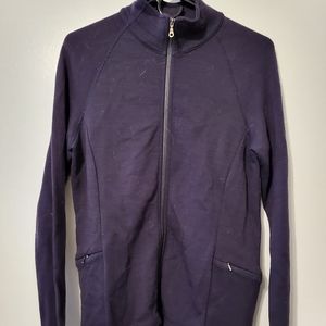 Ibex Womens Large Wool Zipup